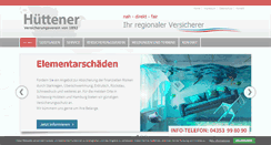 Desktop Screenshot of huettener-versicherungsverein.de